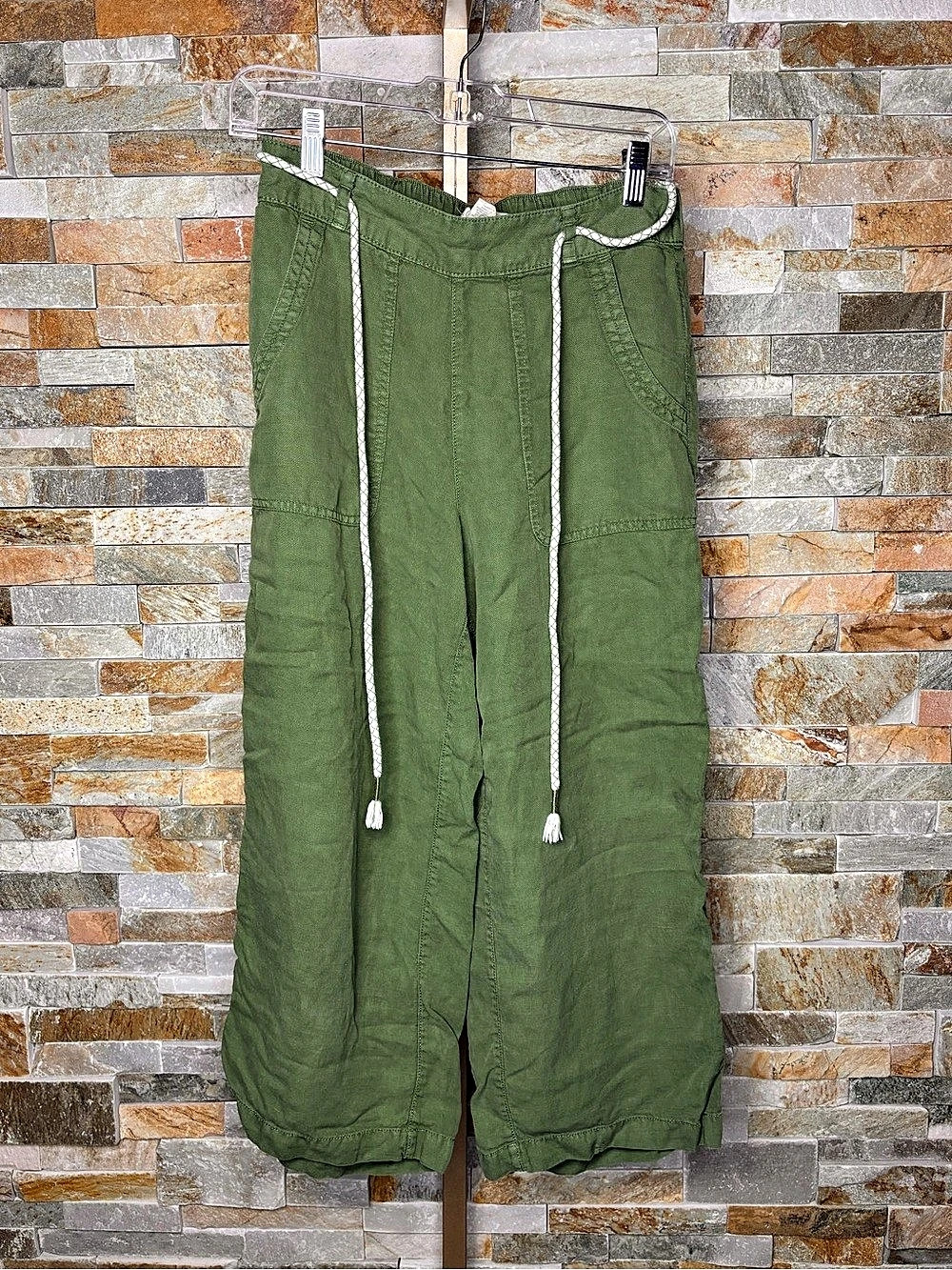 C&C California Olive Wide Leg Jogger Pants Size Small Like New